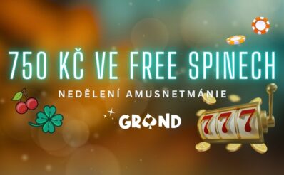 750 Kč ve free spinech u Grandwinu