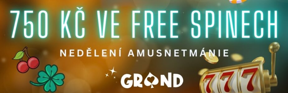 750 Kč ve free spinech u Grandwinu