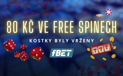 80 Kč ve free spinech v casinu fBET