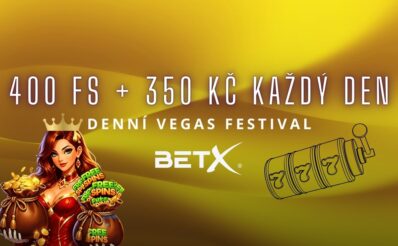 BetX 400 FS + 350 Kč