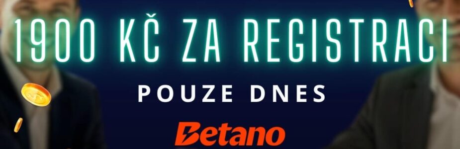 Betano nabízí vstupní bonus v celkové hodnotě 1900 Kč