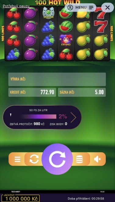 Grandwin měřák bonusů