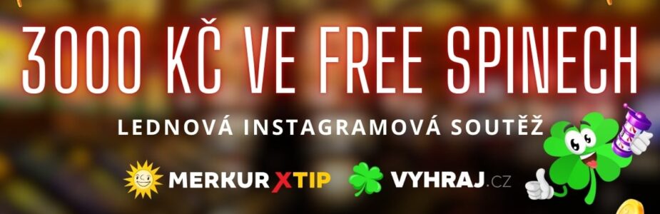 Instagramová soutěž o 3000 Kč ve free spinech