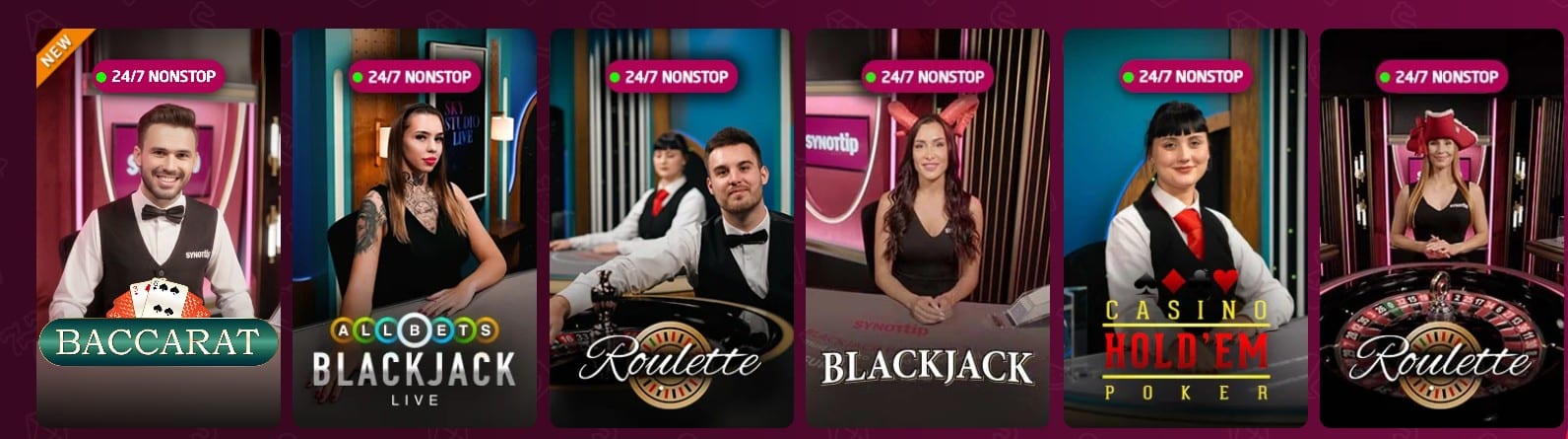 Live casino Synot
