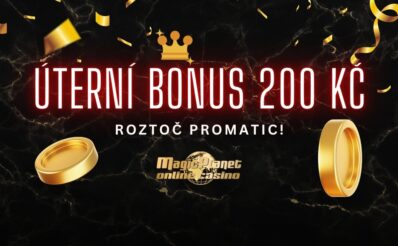 Magic Planet úterní bonus 200 Kč
