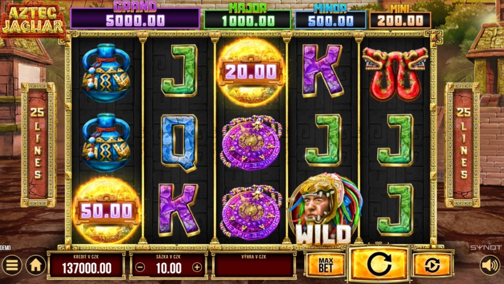 Online herní automat Aztec Jaguar