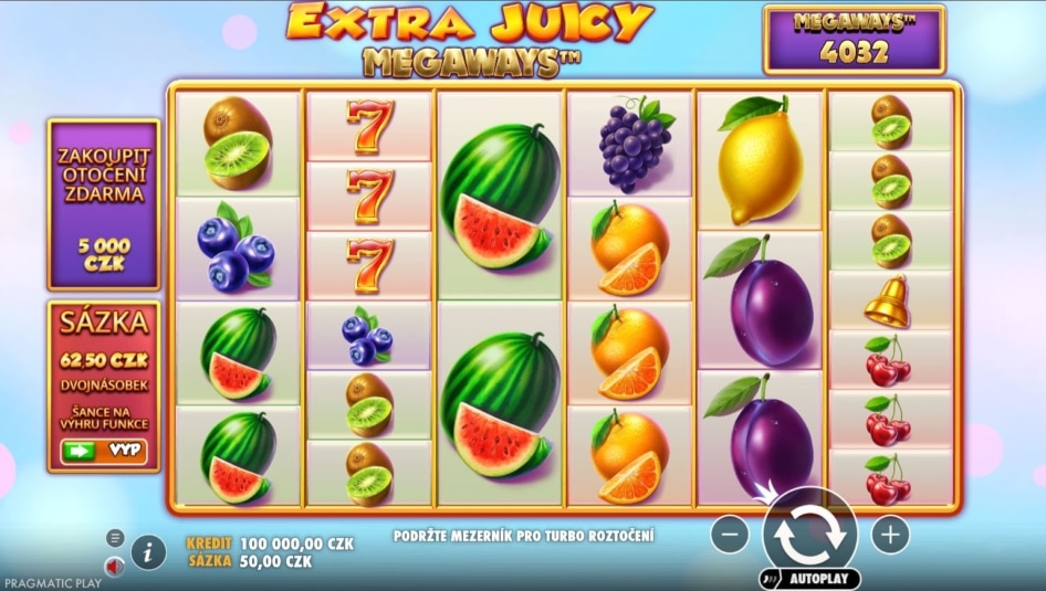 Extra Juicy Megaways od Pragmatic Play