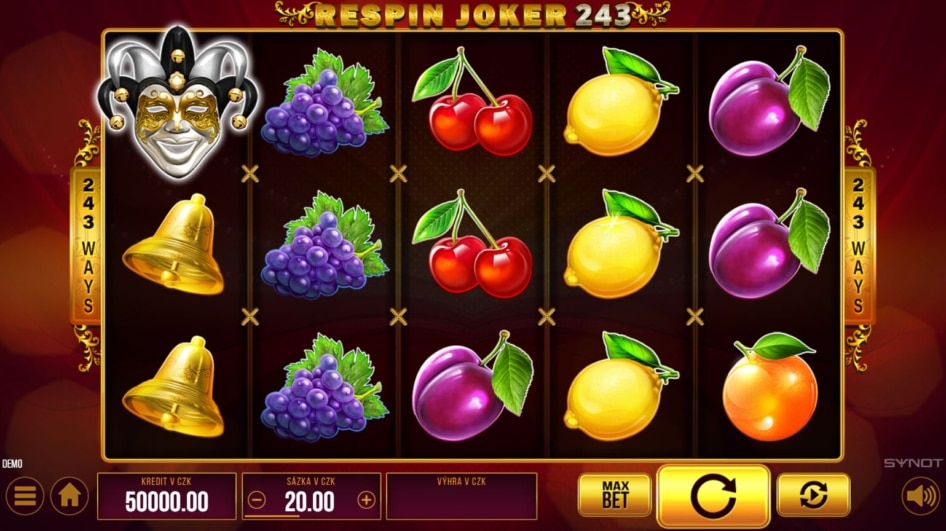 Respin Joker 243 od SYNOT Games