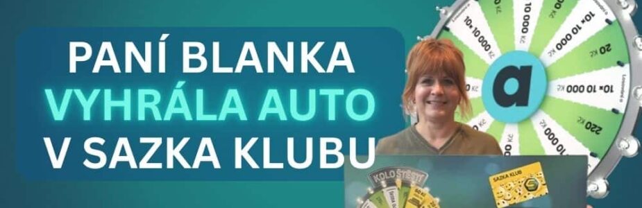 Paní Blanka si měla ze Sazka Klubu odvézt auto, ale to odmítla. Vybrala si jinou výhru!