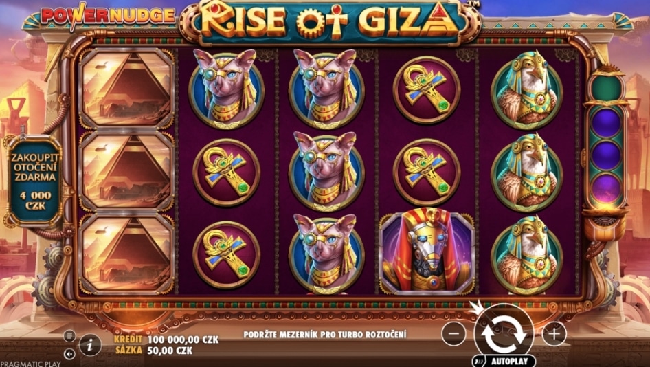 Rise of Giza PoweNudge od Pragmatic Play