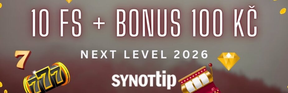 Synottip 10 FS + bonus 100 Kč