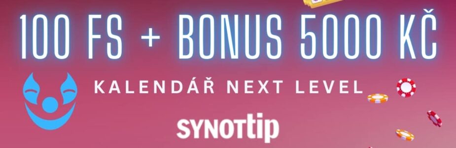 Synottip 100 FS + bonus 5000 Kč