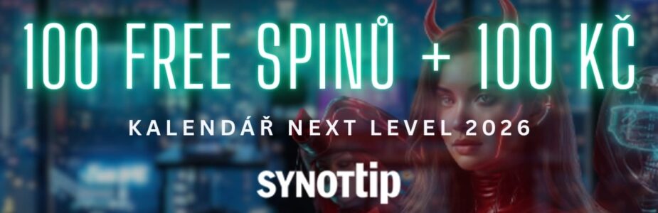 Synottip bonus 100 otoček a 100 Kč