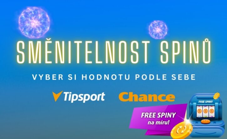 Tipsport a Chance směnitelnost free spinů