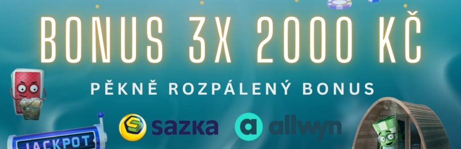 Bonus 3x 2000 Kč na Sazce