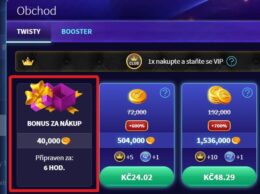 Interface du bonus Gametwist montrant des Tours Gratuits et des Twistcoins