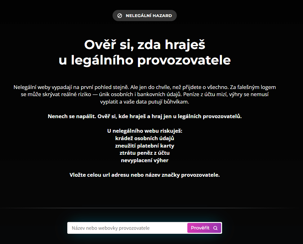 Ověření legálnosti