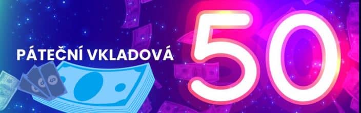 Páteční vkladová 50 u Star Casina