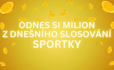 Odnes si z dnešní Prémie Sportky bonusový milion korun!
