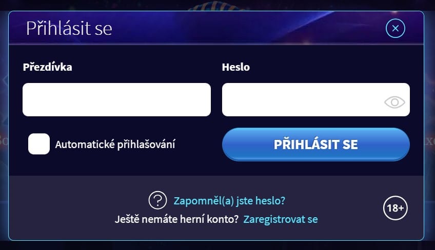 přihlášení do casina Gametwist