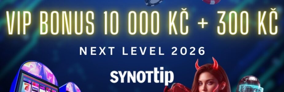 VIP bonus 10 000 Kč + 300 Kč od Synottipu