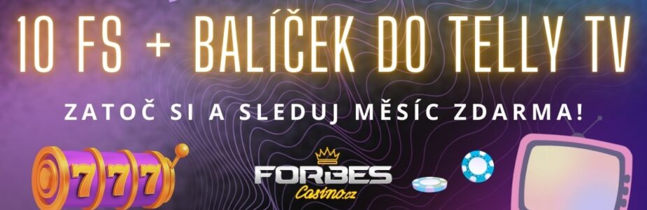 10 FS + TellyTV balíček od Forbes Casina