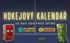 Hokejový kalendář od Sazky rozdává 10 000 000 ve free spinech!