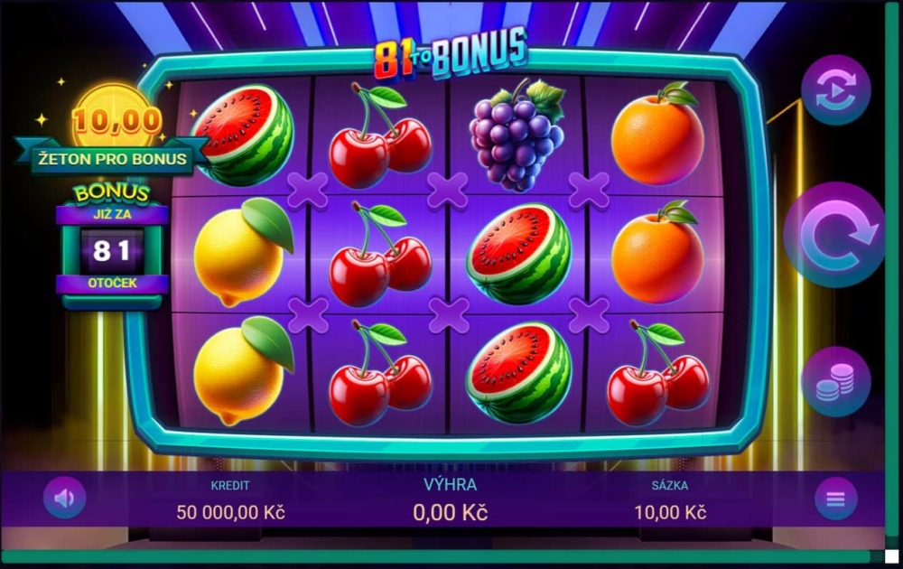 Online herní automat 81 to Bonus
