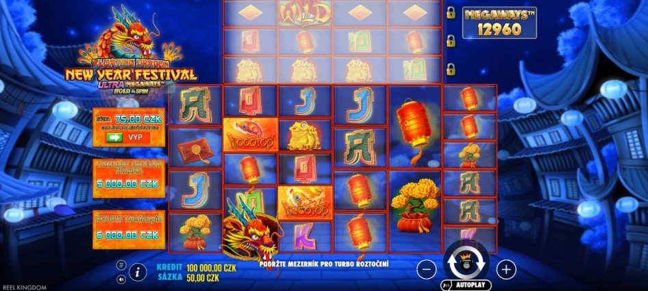 Floating Dragon New Year Festival Ultra Megaways Hold & Spin od Pragmatic Play