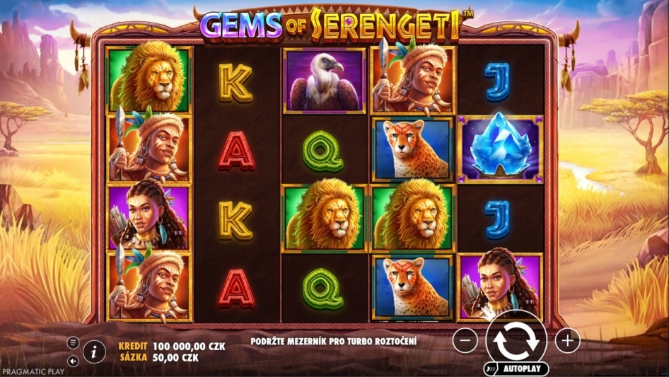 Gems of Serengeti od Pragmatic Play
