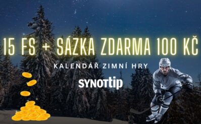 Synottip 15 FS a sázka 100 Kč