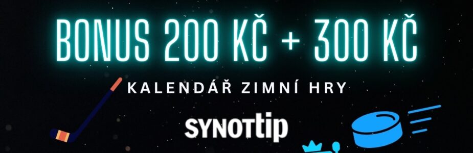 Synottip bonus 200 Kč a 300 Kč