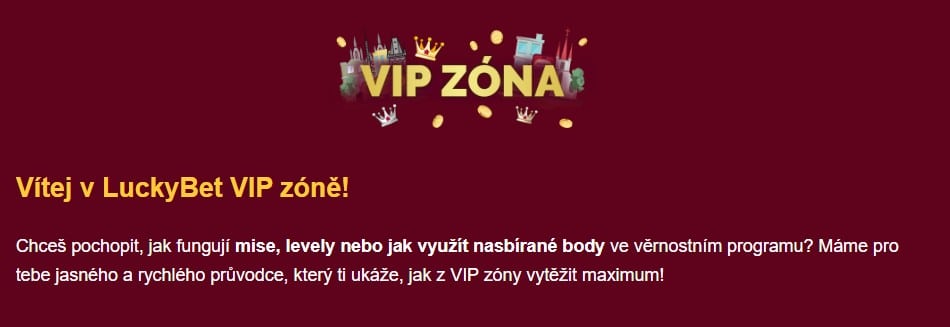 Vip zóna LuckyBet