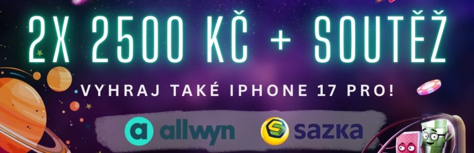 Bonus 2x 2500 Kč + soutěž u Allwynu