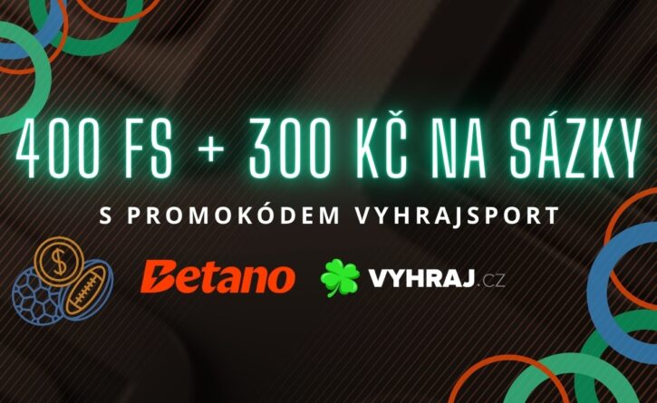Bonus 400 FS + 300 Kč na Betanu