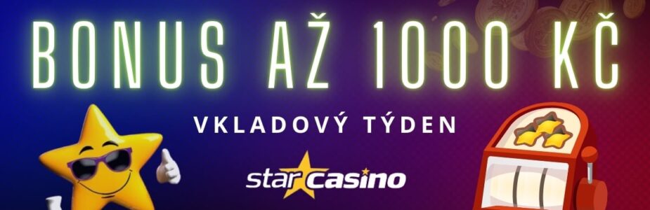 Bonus až 1000 Kč u Star Casina