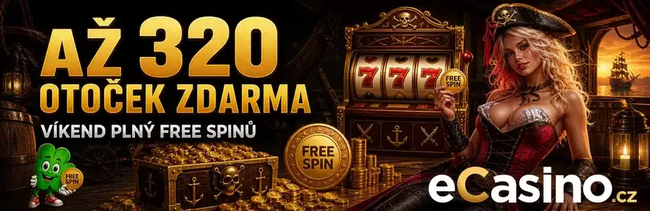 Až 320 otoček zdarma - víkend na eCasinu