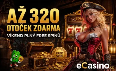 Až 320 otoček zdarma - víkend na eCasinu