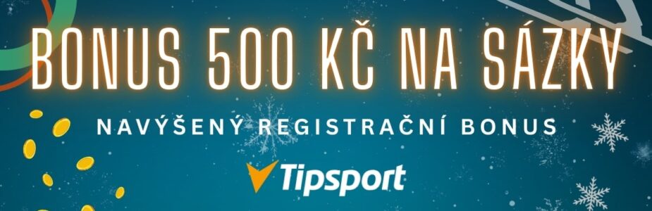 Navýšený bonus za registraci u Tipsportu