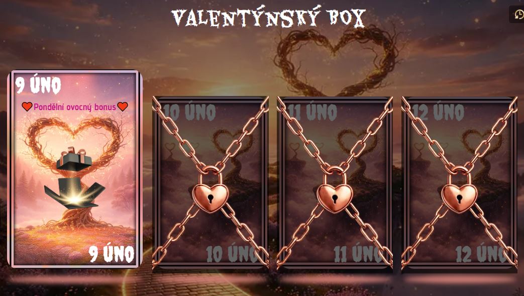 Okénko Valentýnský box u Magic Planet