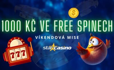 1000 Kč ve free spinech u Star Casina