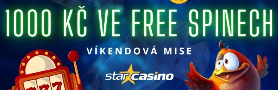 1000 Kč ve free spinech u Star Casina