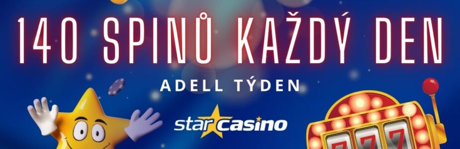 140 spinů každý den u Star Casina