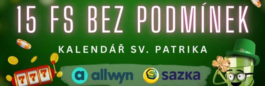 15 free spinů bez podmínek u Allwynu