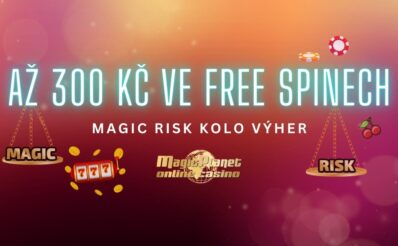 300 Kč ve free spinech u Magic Planet