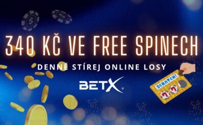 340 Kč ve free spinech u BetX