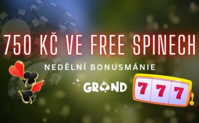 750 Kč ve free spinech od Grandwinu