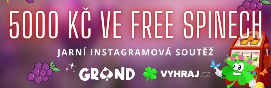 Grandwin soutěž o 5000 Kč ve free spinech