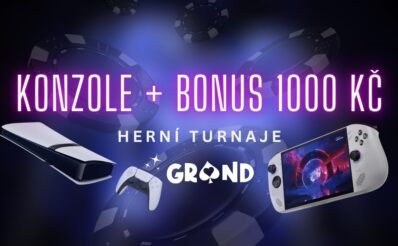 Herní konzole + bonus 1000 Kč od casina Grandwin