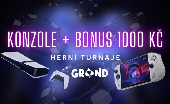 Herní konzole + bonus 1000 Kč od casina Grandwin